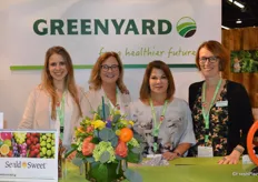 Helena Fernandez Irastorza, Kelly Dietz, Mayda Sotomayor and Irenke Meekma with Greenyard/Seald Sweet. The company’s import grape program is starting up and a new avocado program is being launched.